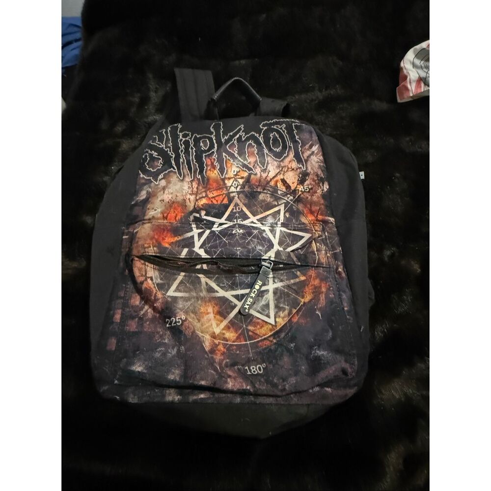 Slipknot Pentagram All Over Backpack Size One Size